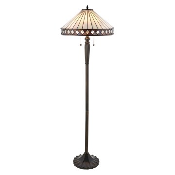 Endon 70936 - Lattiavalaisin Tiffany FARGO 2xE27/60W/230V, halkaisija 50 cm