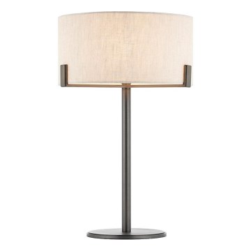 Endon 72631 - Pöytävalaisin HAYFIELD 1xE27/40W/230V pronssi/harmaa