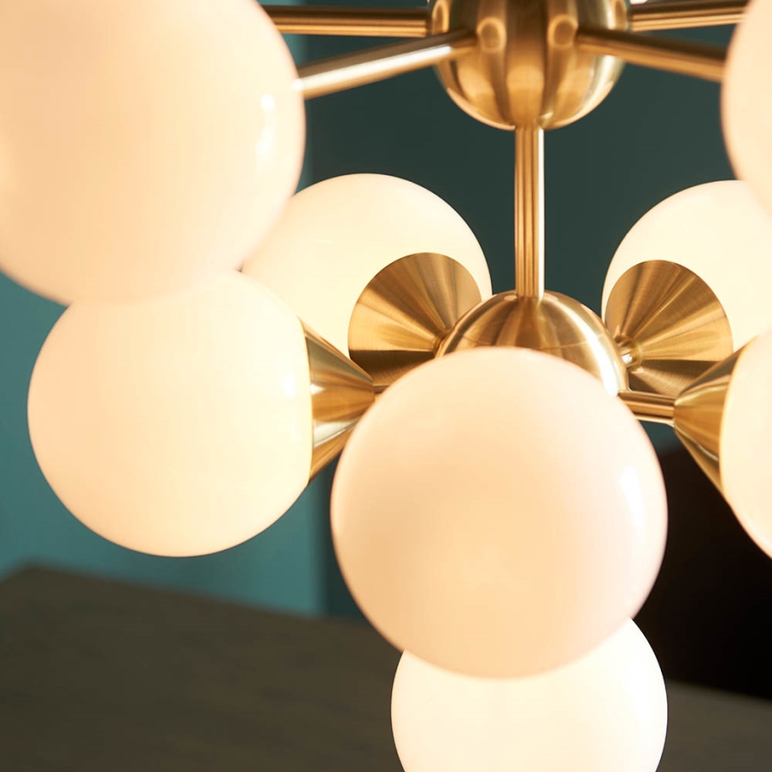 Endon 76500 - Kattokruunu johdossa OSCAR 11xG9/18W/230V messinki