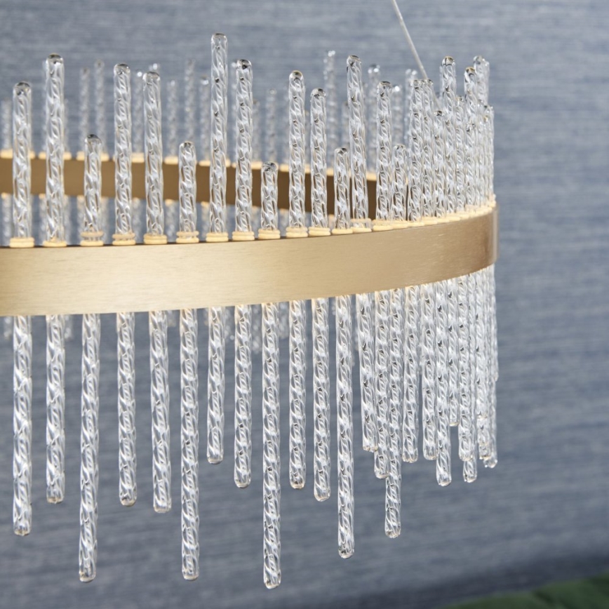 Endon 81908 - LED himmennettävä riippuvalaisin johdolla ADRIEL LED/58W/230V 3000K halkaisija 70 cm kulta/kirkas