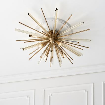 Endon 81937 - Kattovalaisin 4xE14/40W/230V, halkaisija 80 cm, kultainen