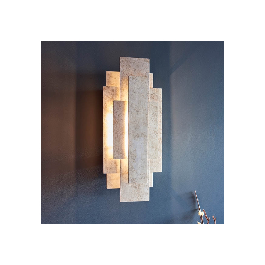 Endon 90451 - Seinävalaisin ALZARE 2xG9/3W/230V valkoinen patina