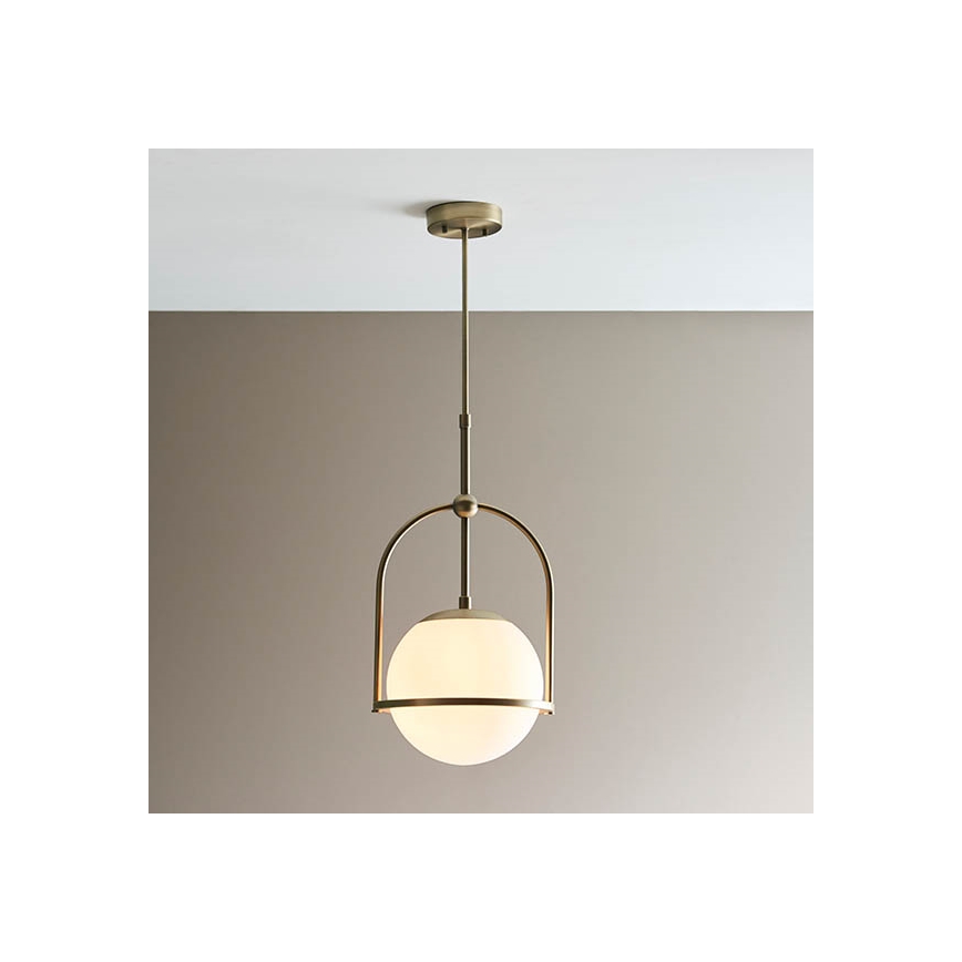 Endon 90844 - ONTARIO varrellinen kattovalaisin 1xE27/10W/230V messinki