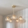 Endon 91969 - DIMPLE varrellinen kattokruunu 5xE14/25W/230V, kultainen