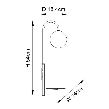 Endon 92726 - Seinävalaisin HALO 1xG9/3W/230V musta/valkoinen
