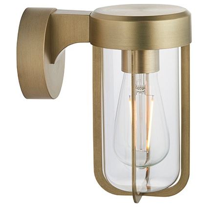 Endon 92855 - Kylpyhuoneen seinävalaisin 1xE27/6W/230V IP44 messinki