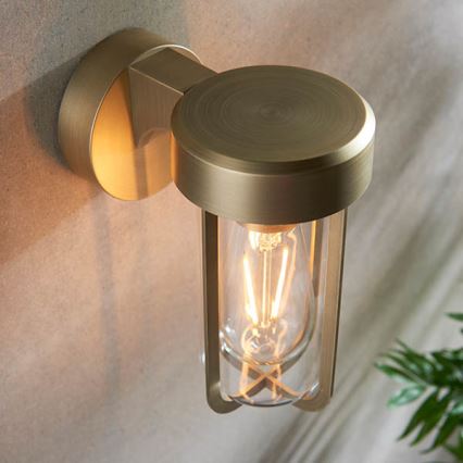 Endon 92855 - Kylpyhuoneen seinävalaisin 1xE27/6W/230V IP44 messinki