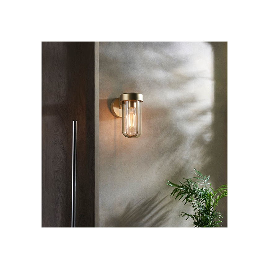 Endon 92855 - Kylpyhuoneen seinävalaisin 1xE27/6W/230V IP44 messinki