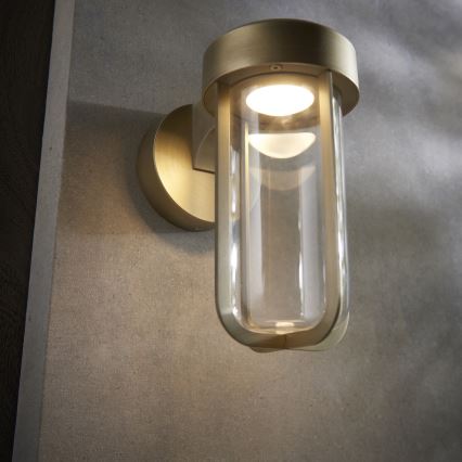Endon 92856 - Kylpyhuoneen LED-seinävalaisin LED/8W/230V IP44 2700K messinki