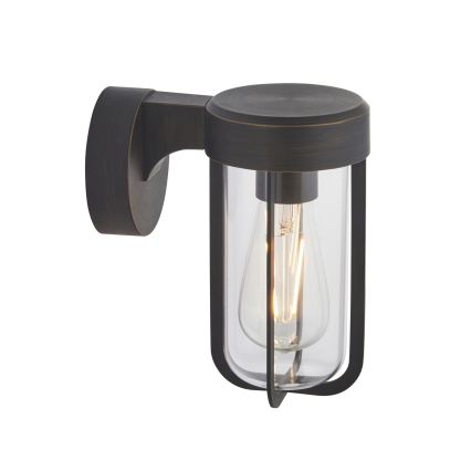 Endon 92857 - Kylpyhuoneen seinävalaisin 1xE27/6W/230V IP44 pronssi/musta