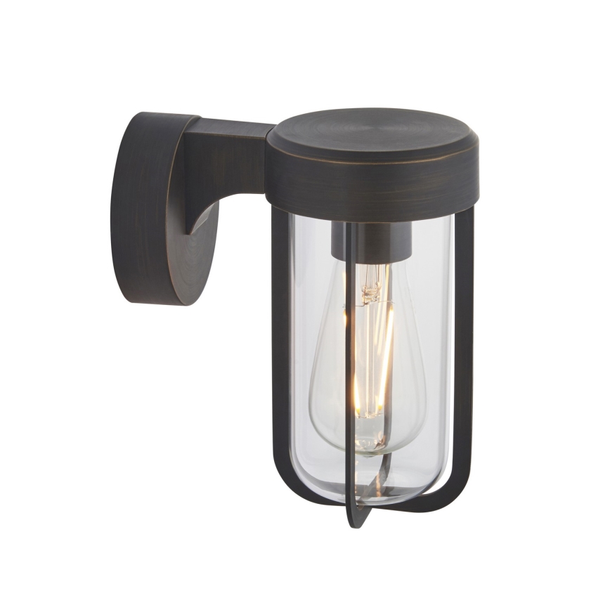 Endon 92857 - Kylpyhuoneen seinävalaisin 1xE27/6W/230V IP44 pronssi/musta