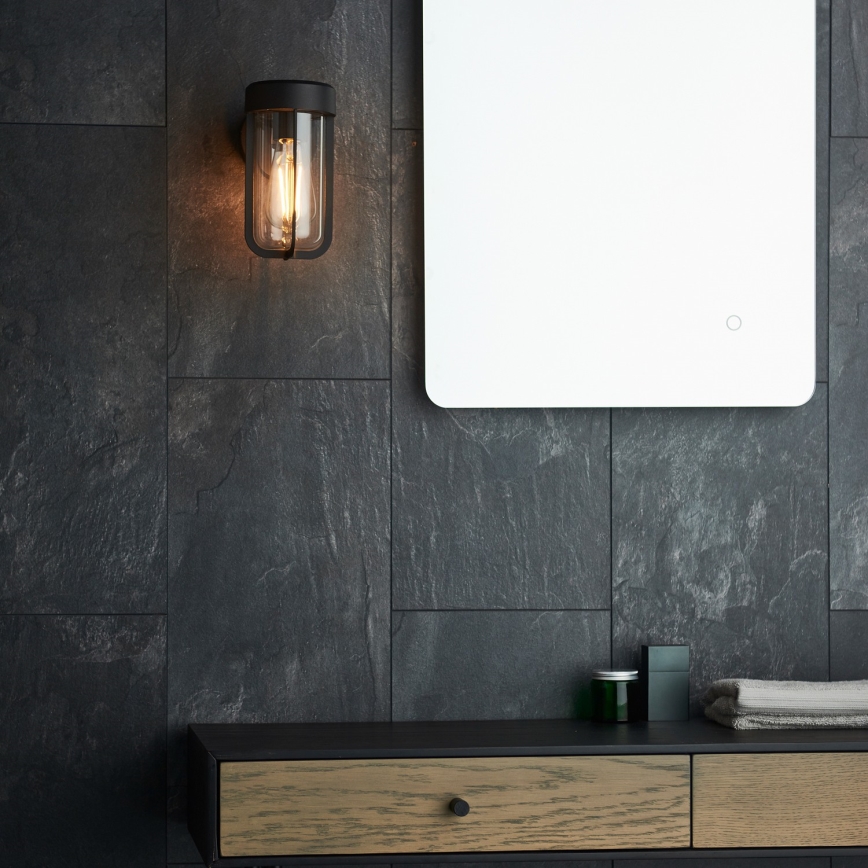 Endon 92859 - Kylpyhuoneen seinävalaisin 1xE27/6W/230V IP44 musta