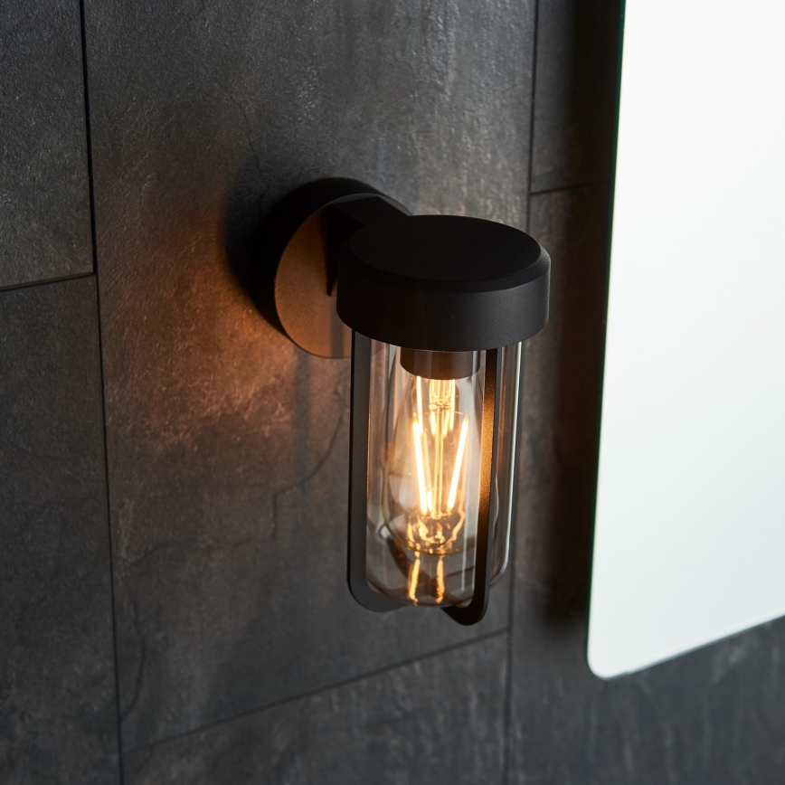 Endon 92859 - Kylpyhuoneen seinävalaisin 1xE27/6W/230V IP44 musta