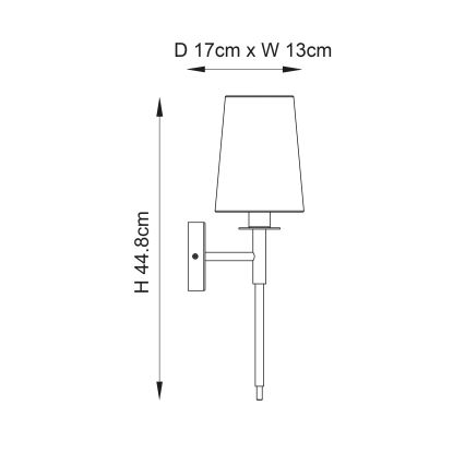 Endon 92949 - Seinävalaisin 1xE14/6W/230V valkoinen/kiiltävä kromi