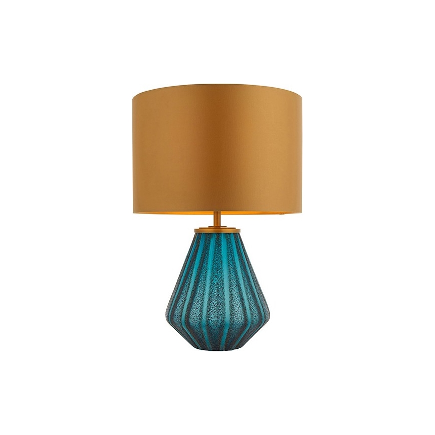 Endon 93059 - Pöytälamppu ALYSSIA 1xE27/10W/230V kultainen/sininen