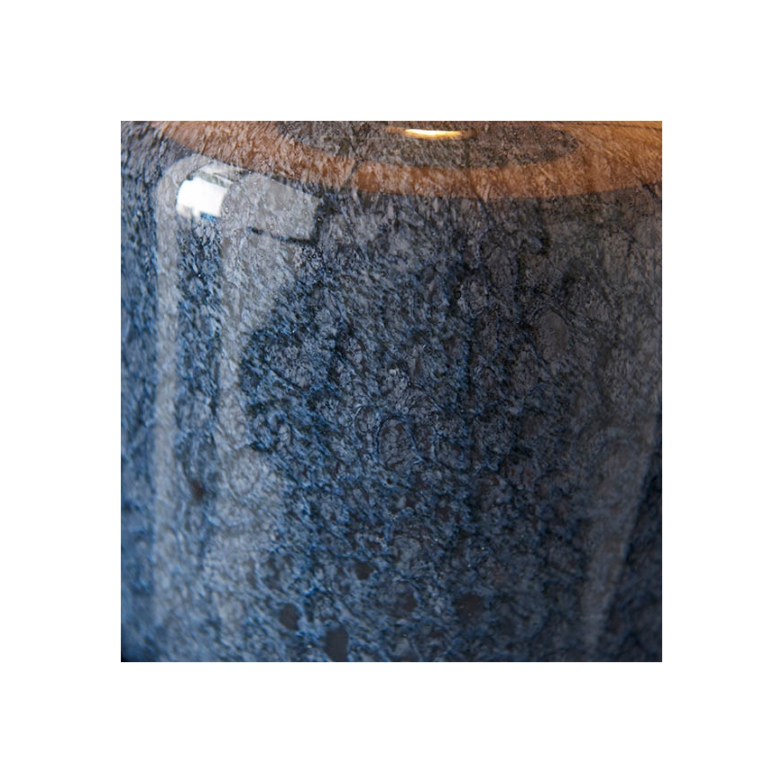 Endon 93067 - Pöytävalaisin ZINNIA 1xE27/10W/230V sininen/kultainen