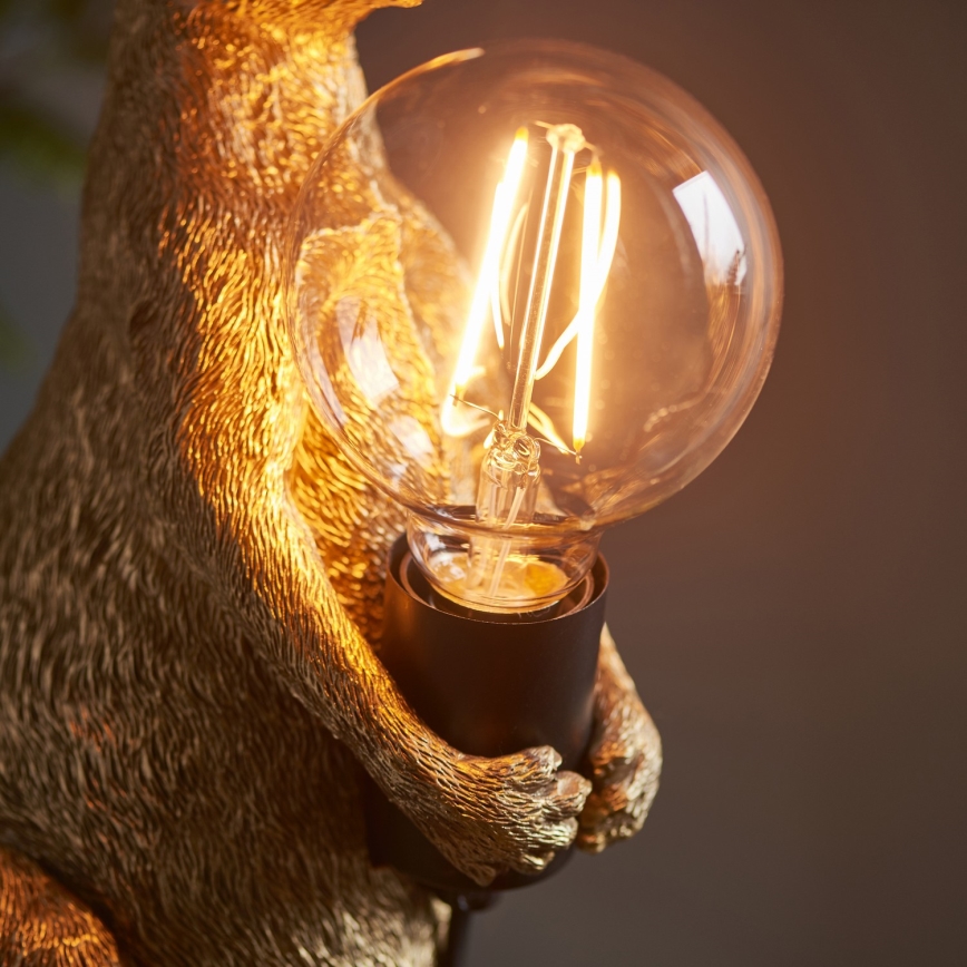 Endon 95075 - Pöytälamppu KANGAROO 1xE27/10W/230V kultainen