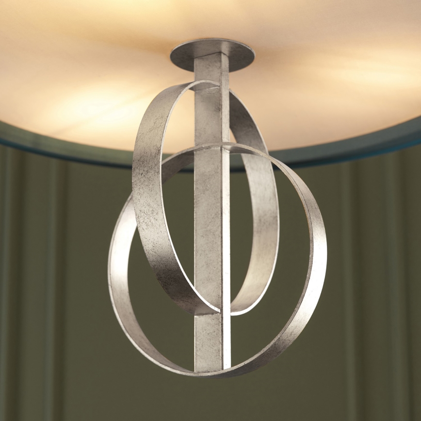 Endon 95224 - Riippuvalaisin ketjulla 3xE27/10W/230V halkaisija 60 cm sininen/harmaa