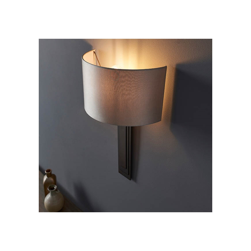 Endon 95271 - Seinävalaisin CARLTON 1xE27/10W/230V pronssi