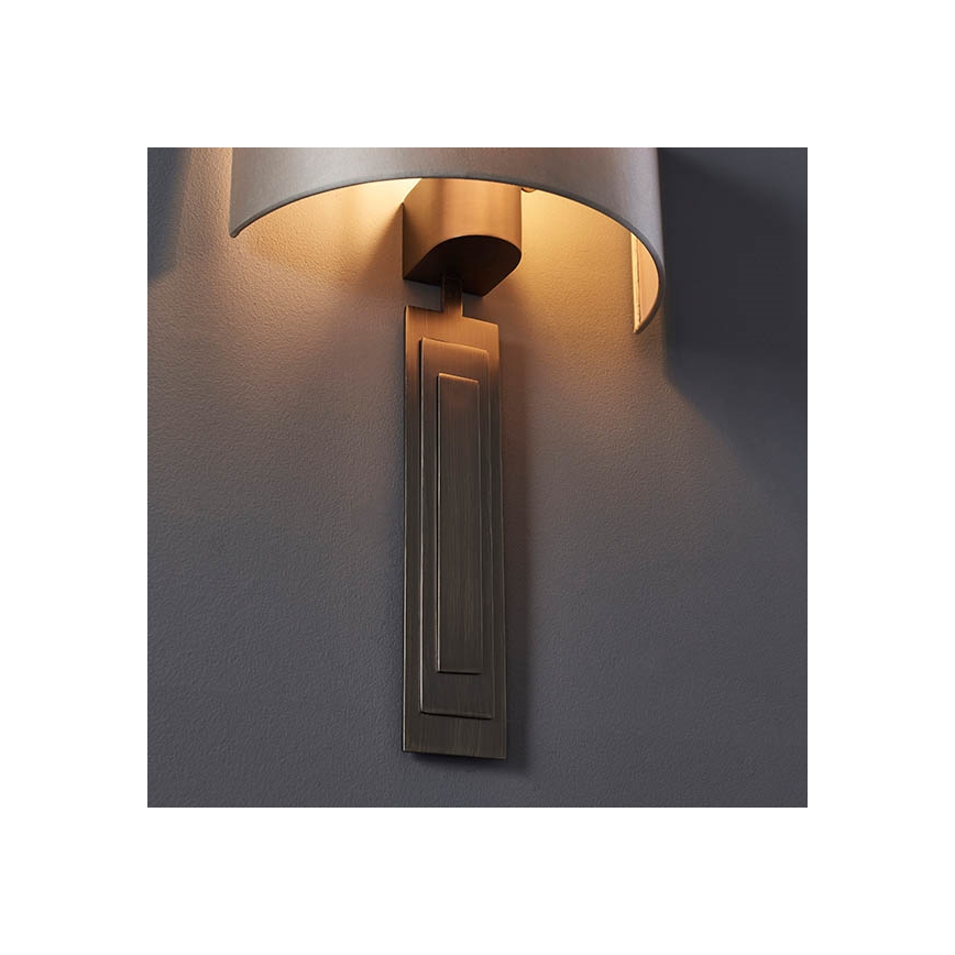 Endon 95271 - Seinävalaisin CARLTON 1xE27/10W/230V pronssi