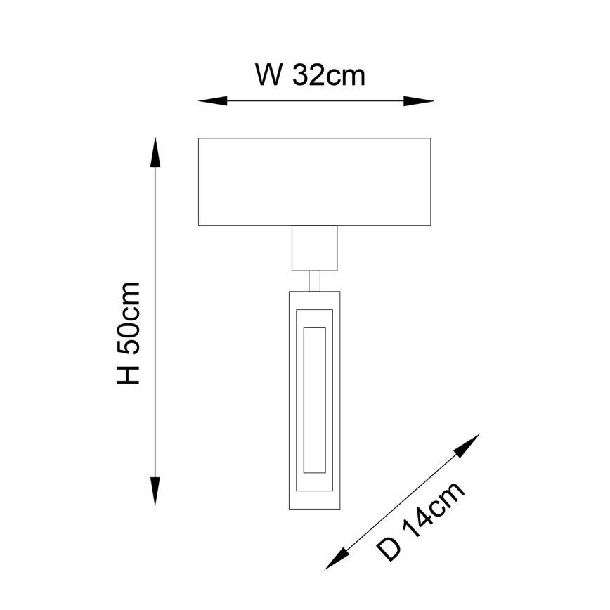 Endon 95271 - Seinävalaisin CARLTON 1xE27/10W/230V pronssi
