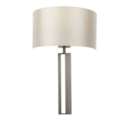 Endon 95449 - Seinävalaisin 1xE27/10W/230V beige/mattakromi