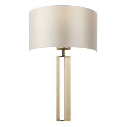 Endon 95452 - Seinävalaisin 1xE27/10W/230V beige/kultainen