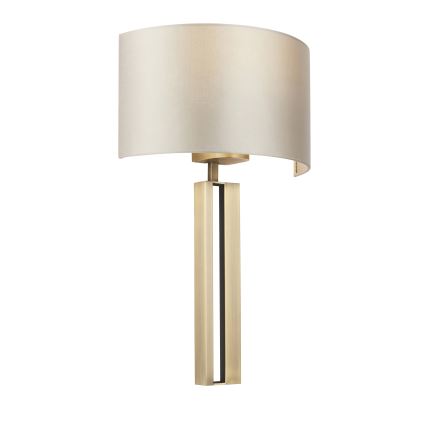 Endon 95452 - Seinävalaisin 1xE27/10W/230V beige/kultainen