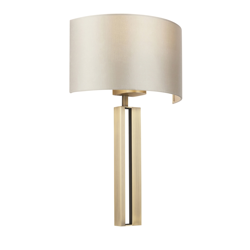 Endon 95452 - Seinävalaisin 1xE27/10W/230V beige/kultainen