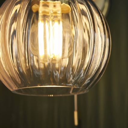 Endon 95507 - Kylpyhuoneen seinävalaisin KENDALL 1xE27/10W/230V IP44 messinki