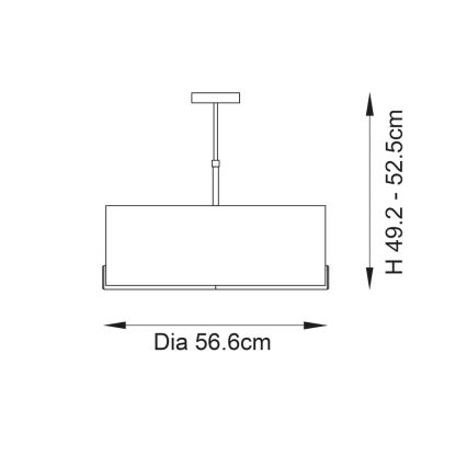 Endon 95839 - Riippukattokruunu HAYFIELD 3xE27/40W/230V messinki/vihreä