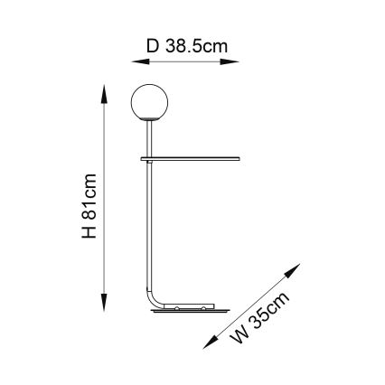 Endon 96713 - Lattiavalaisin HALO 1xG9/3W/230V musta/valkoinen
