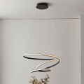 Endon 97632 - LED-riippuvalaisin ripustuskaapelilla DUNE LED/47,5W/230V 3000K musta