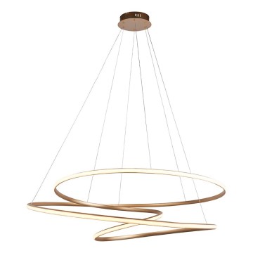 Endon 97645 - Himmennettävä LED-riippuvalaisin vaijerilla TWIRL LED/131W/230V 3000K kultainen