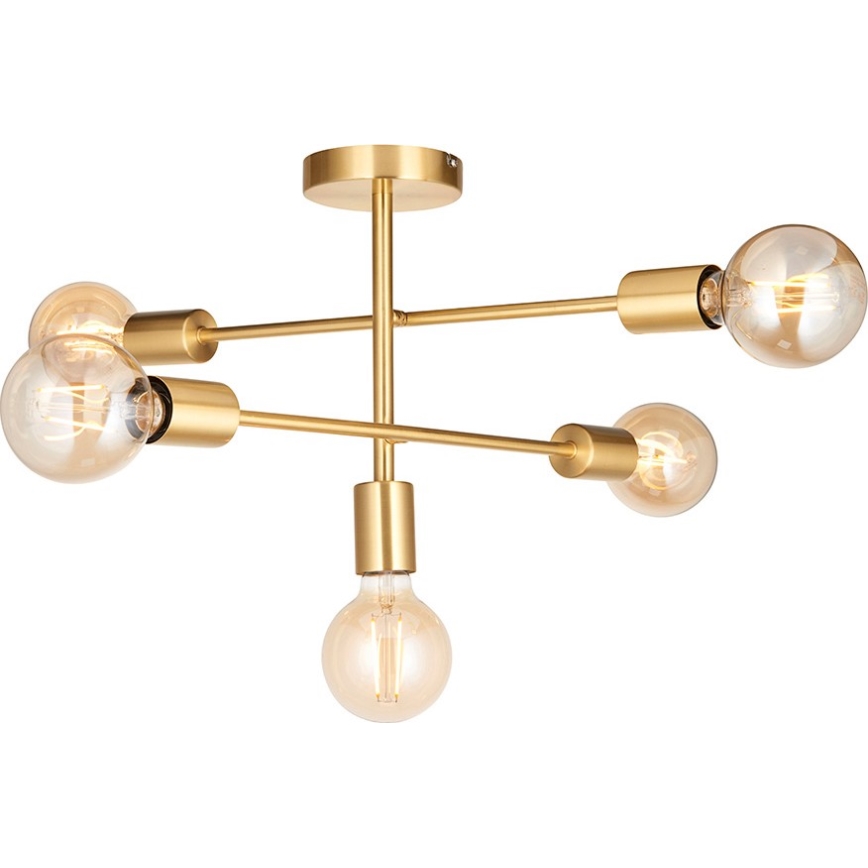 Endon 98786 - Varrellinen kattokruunu SOHAN 5xE27/10W/230V messinki