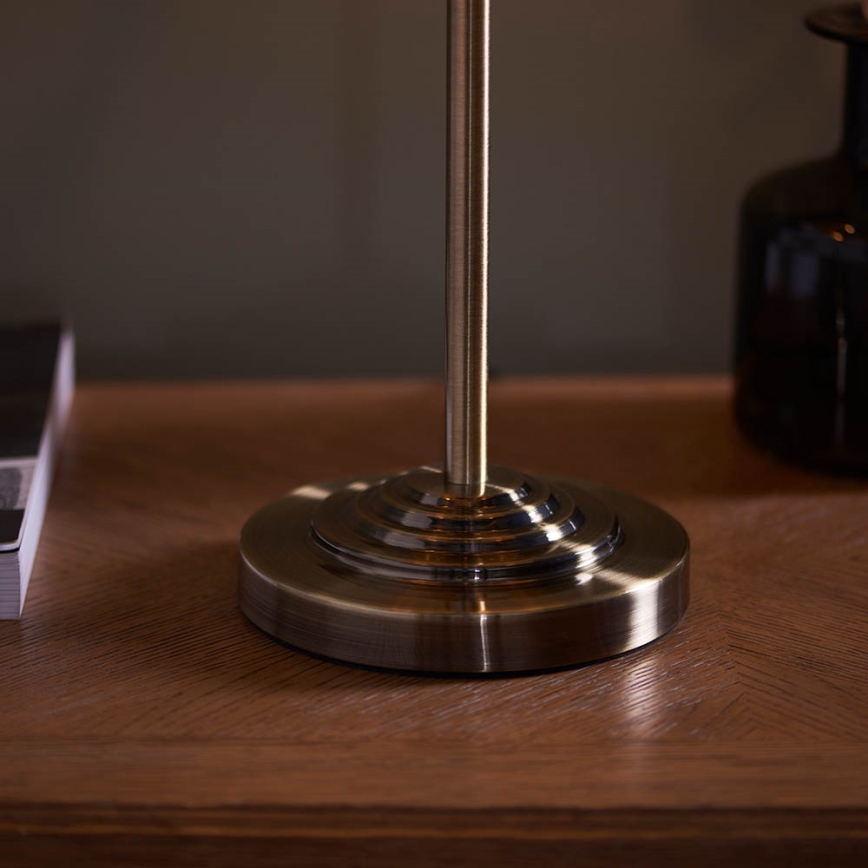 Endon 98932 - HIGHCLERE pöytälamppu 3xE14/18W/230V valkoinen/messinki, halkaisija 32 cm