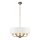 Endon 98933 - Kattokruunu ketjussa HIGHCLERE 6xE14/40W/230V valkoinen/messinki halkaisija 55 cm