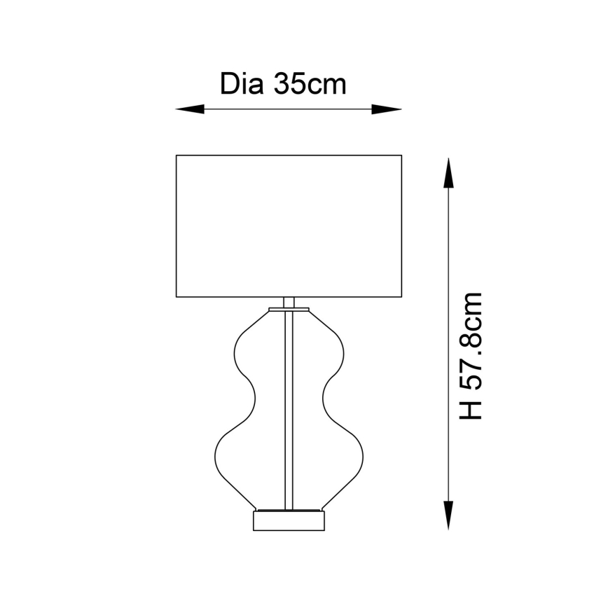 Endon 99110 - Himmennettävä pöytävalaisin KELDA 1xE27/10W/230V valkoinen/kulta
