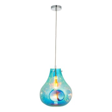 Endon 99791 - Kattokruunu johdossa EUROPA 1xE27/10W/230V sininen