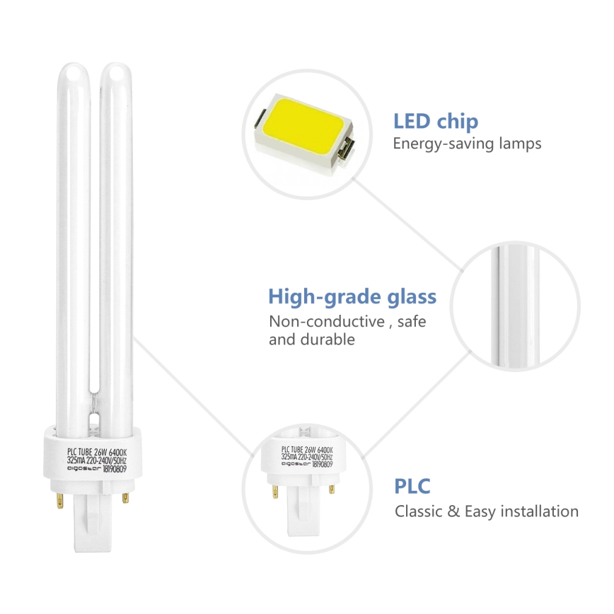 Energiansäästölamppu G24d-3/26W/230V 6500K