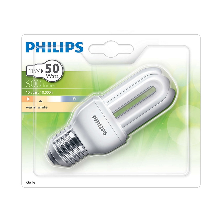 Energiansäästölamppu PHILIPS E27/11W/230V - GENIE