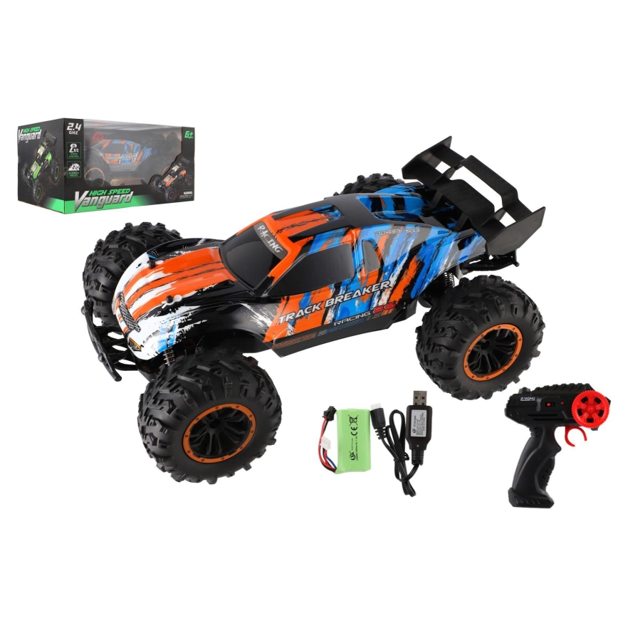 Etäohjattava RC-buggy 7,4V/500 mAh sininen/oranssi