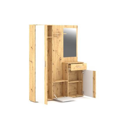 Eteismoduuli peilillä NOLAN artisan-tammi/valkoinen