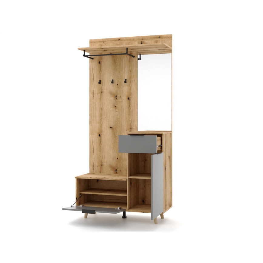 Eteismoduuli SVEN peilillä, ruskea/grafiitti