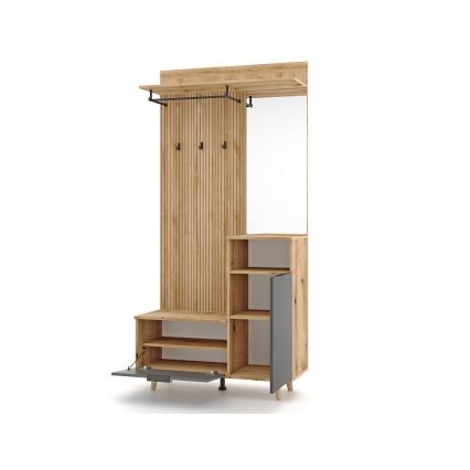 Eteismoduuli SVEN peilillä, ruskea/grafiitti