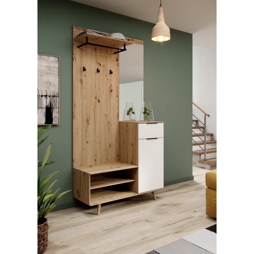 Eteisseinä peilillä SVEN ruskea/valkoinen