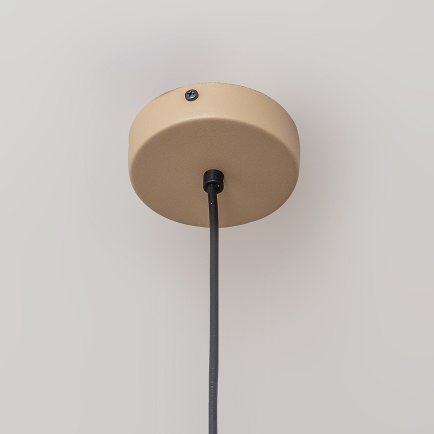 ETNA II-riippuvalaisin johdolla 1xE27/15W/230V Ø 25 cm beige