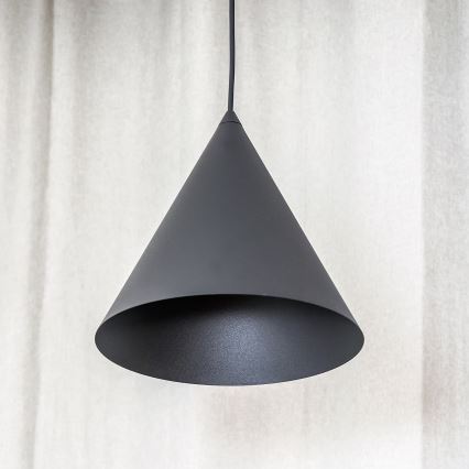 ETNA II-riippuvalaisin kaapelilla, 1xE27/15W/230V, Ø 25 cm, musta