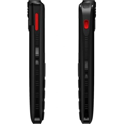 Evolveo - EasyPhone FL, senioripuhelin, musta