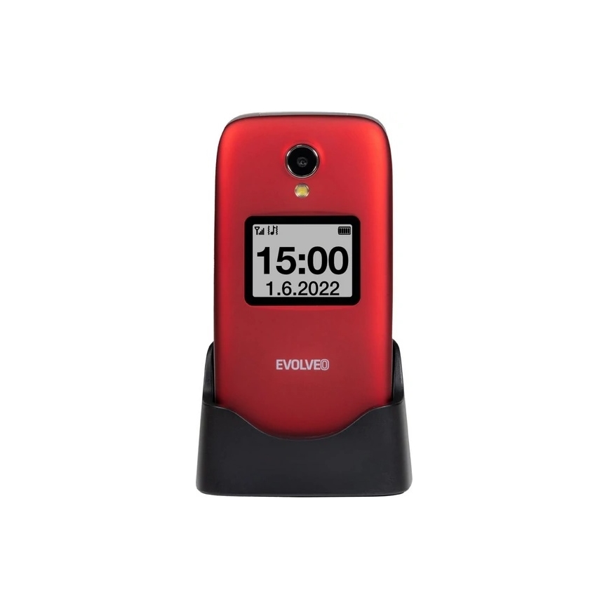 Evolveo - EasyPhone FS avattava matkapuhelin senioreille 2.8 punainen